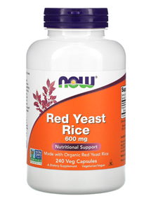 NOW Foods, Red Yeast Rice, 600 mg, 240 Veg Capsules