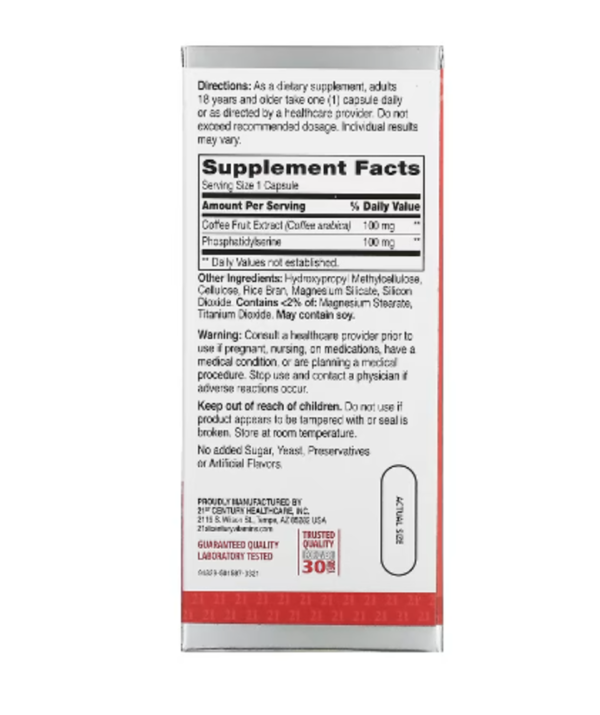21st Century, Brilliant Brain Performance, 30 Capsules