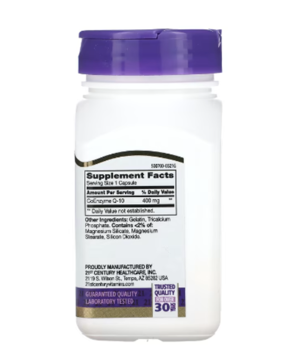 21st Century, Co Q-10, 400 mg, 30 Capsules