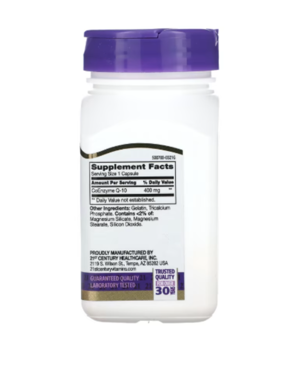 21st Century, Co Q-10, 400 mg, 30 Capsules