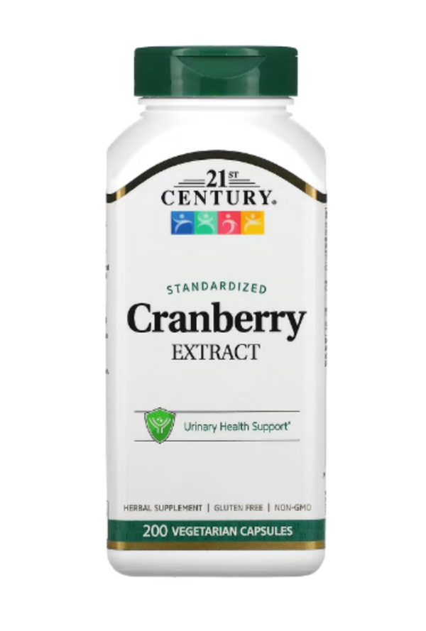21st Century, Cranberry Extract, Standardized, 200 Vegetarian Capsules