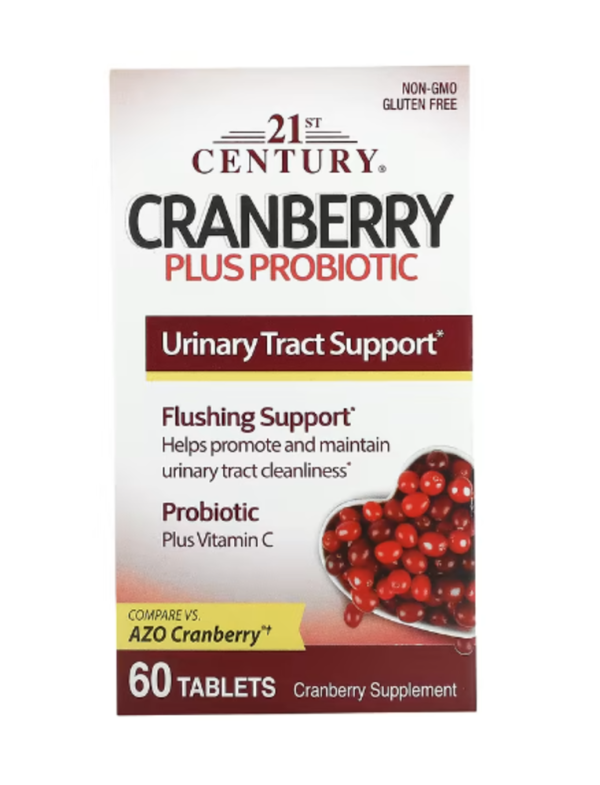 21st Century, Cranberry Plus Probiotic, 60 Tablets