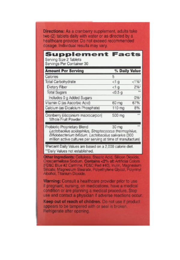 21st Century, Cranberry Plus Probiotic, 60 Tablets