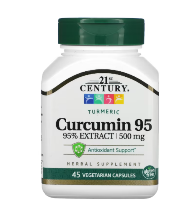 21st Century, Curcumin 95, 500 mg, 45 Vegetarian Capsules