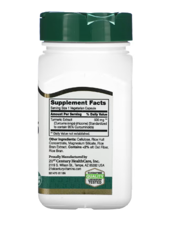 21st Century, Curcumin 95, 500 mg, 45 Vegetarian Capsules