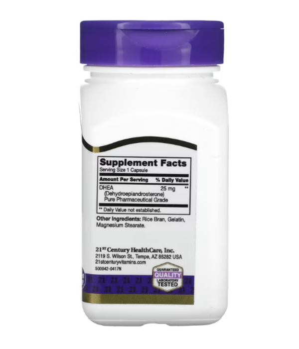 21st Century, DHEA, 25 mg, 90 Capsules