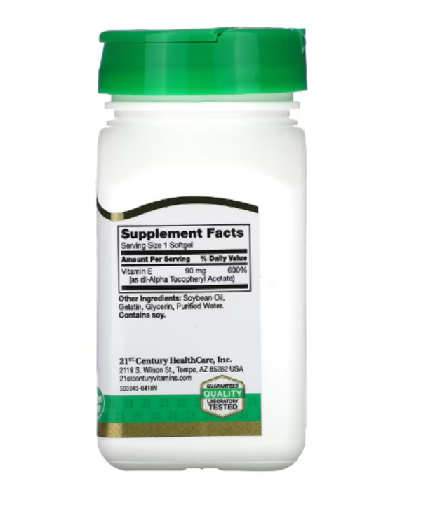 21st Century, E, 90 mg (200 IU), 110 Softgels