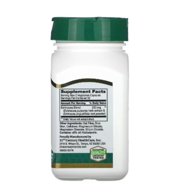 21st Century, Echinacea Complex, 250 mg, 60 Vegetarian Capsules (125 mg per Capsule)