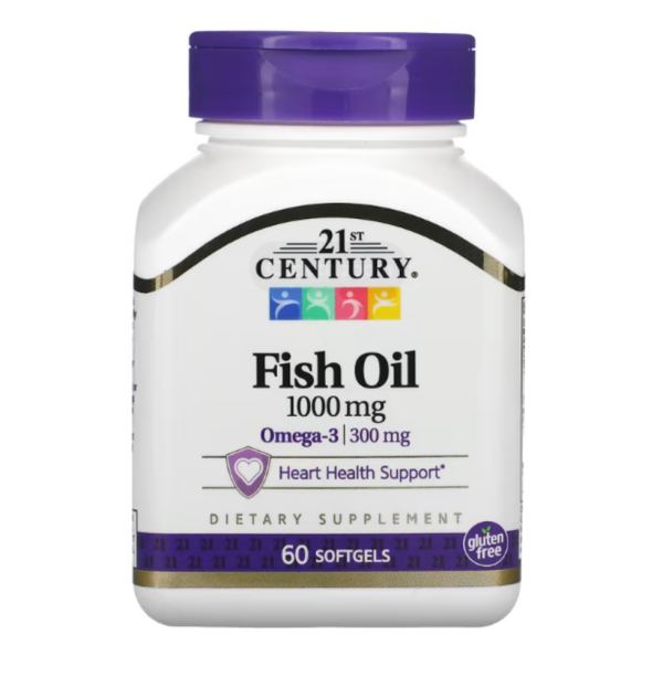 21st Century, Fish Oil, 1000 mg, 60 Softgels