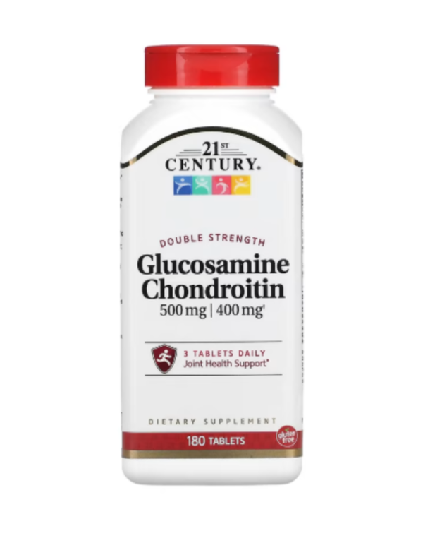 21st Century, Glucosamine Chondroitin, Double Strength, 180 Tablets