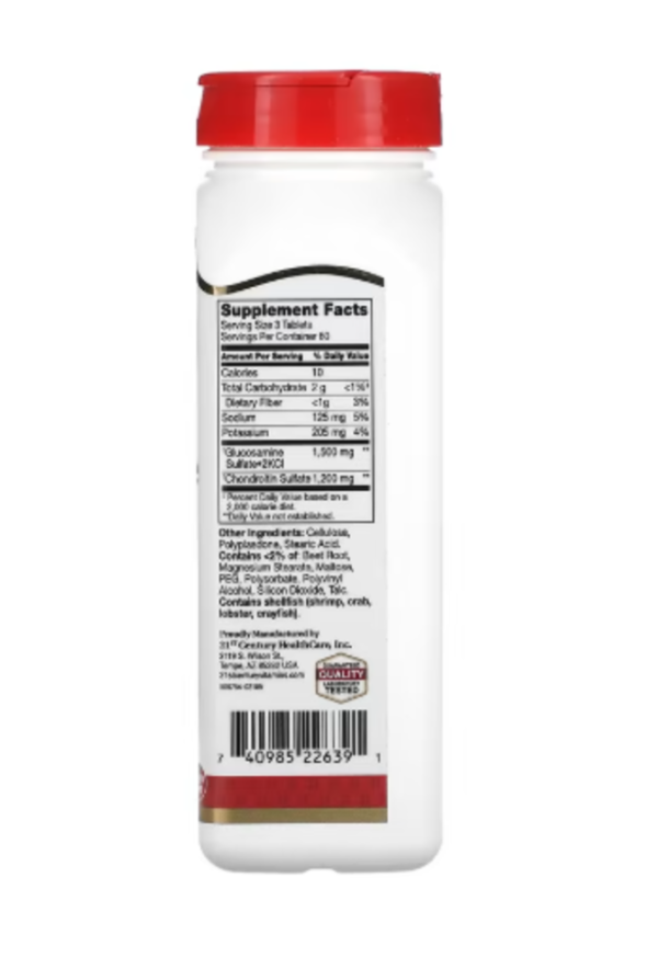 21st Century, Glucosamine Chondroitin, Double Strength, 180 Tablets