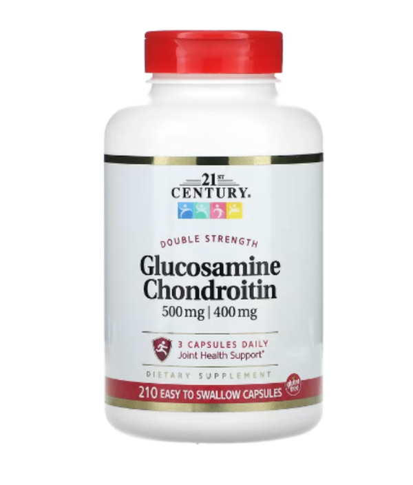 21st Century, Glucosamine, Chondroitin, Double Strength, 210 Easy Swallow Capsules