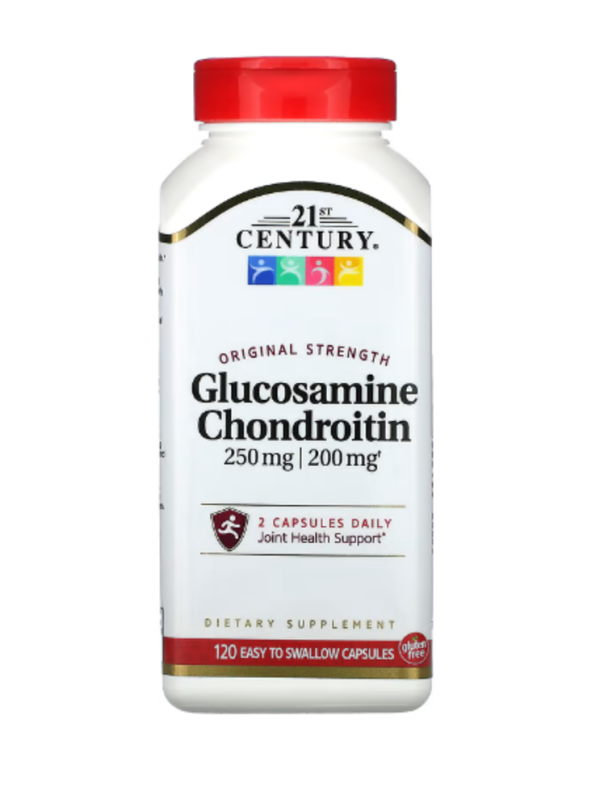 21st Century, Glucosamine / Chondroitin, Original Strength, 120 Easy to Swallow Capsules