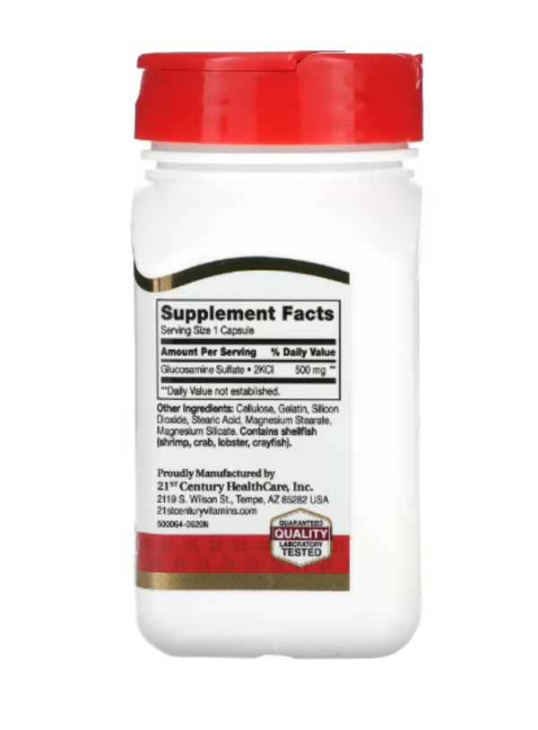 21st Century, Glucosamine Relief, 500 mg, 60 Easy To Swallow Capsules