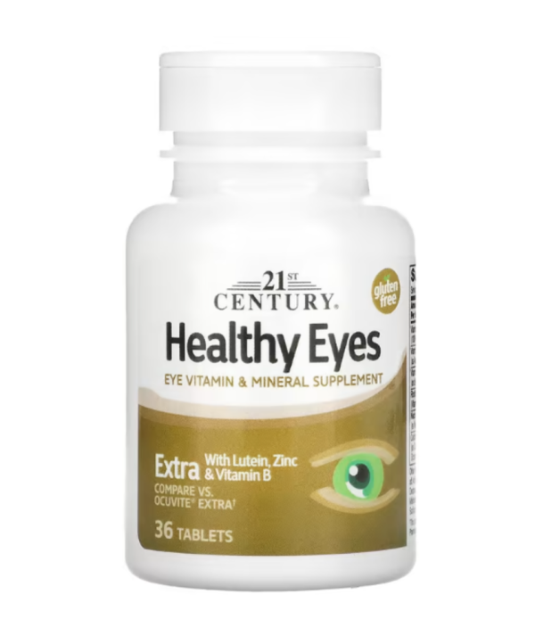 21st Century, Healthy Eyes, Extra With Lutein, Zinc & Vitamin B, 36 Tablets