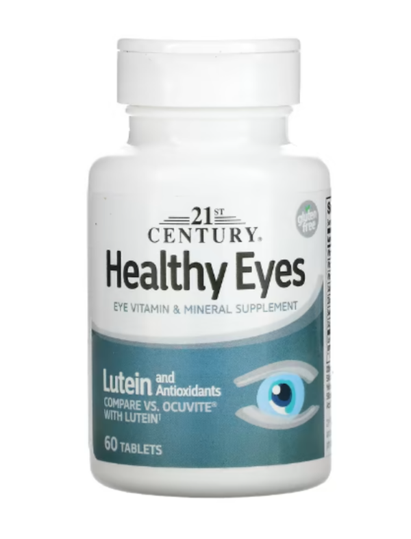 21st Century, Healthy Eyes, Lutein and Antioxidants, 60 Tablets