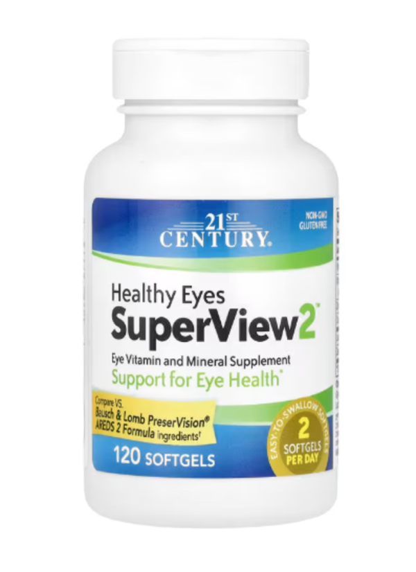 21st Century, Healthy Eyes SuperVision2, 120 Softgels