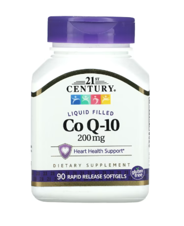 21st Century, Liquid Filled CoQ-10, 200 mg, 90 Rapid Release Softgels