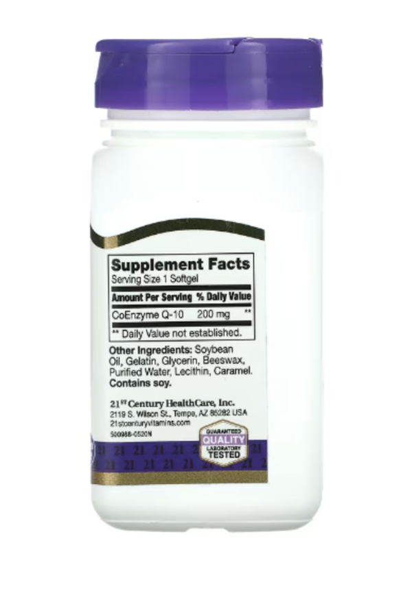 21st Century, Liquid Filled CoQ-10, 200 mg, 90 Rapid Release Softgels