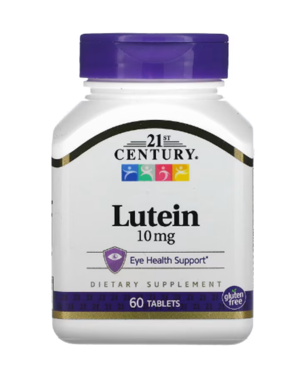 21st Century, Lutein, 10 mg, 60 Tablets