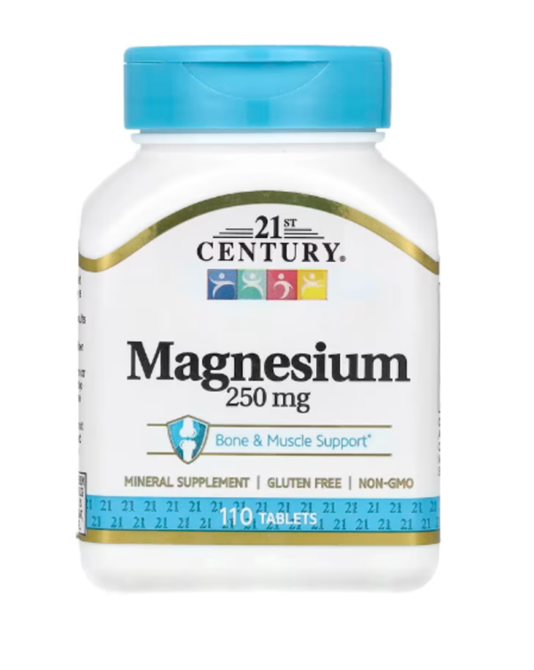 21st Century, Magnesium, 250 mg, 110 Tablets