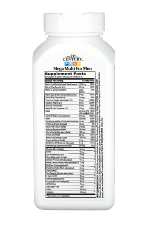 21st Century, Mega Multi for Men, 90 Tablets