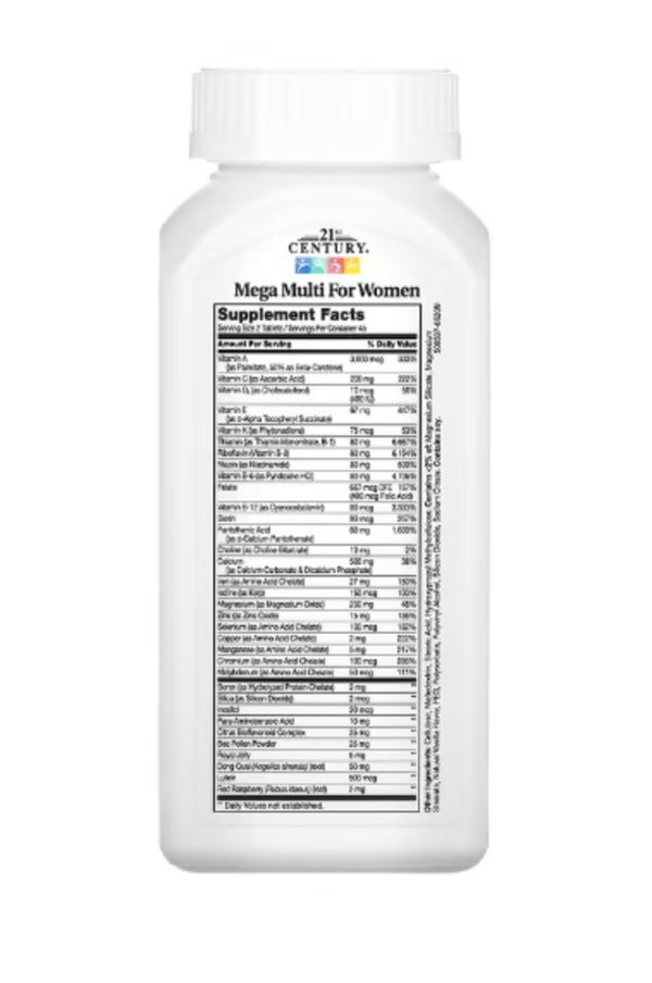 21st Century, Mega Multi for Women, 90 Tablets