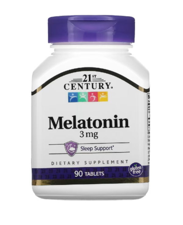21st Century, Melatonin, 3 mg, 90 Tablets