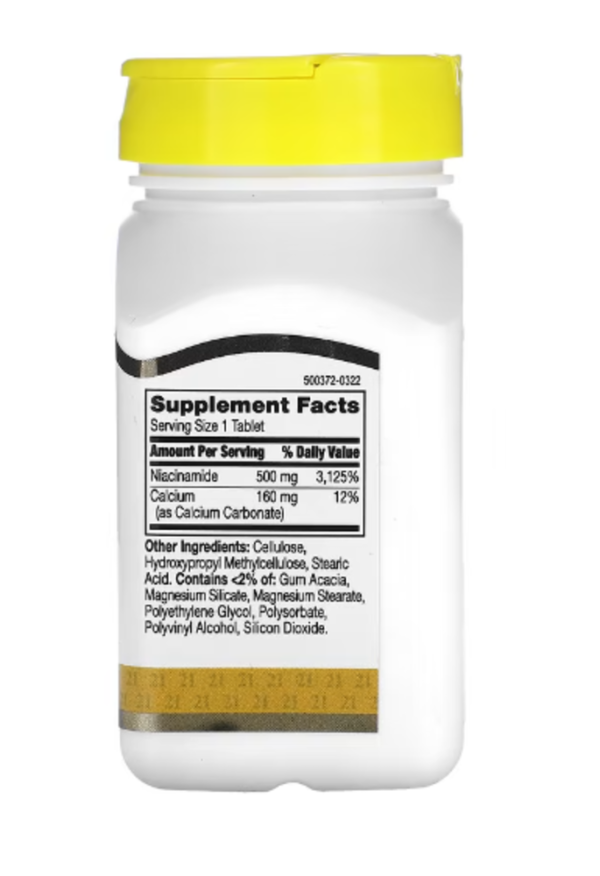 21st Century, Prolonged Release Niacinamide, 500 mg, 110 Tablets