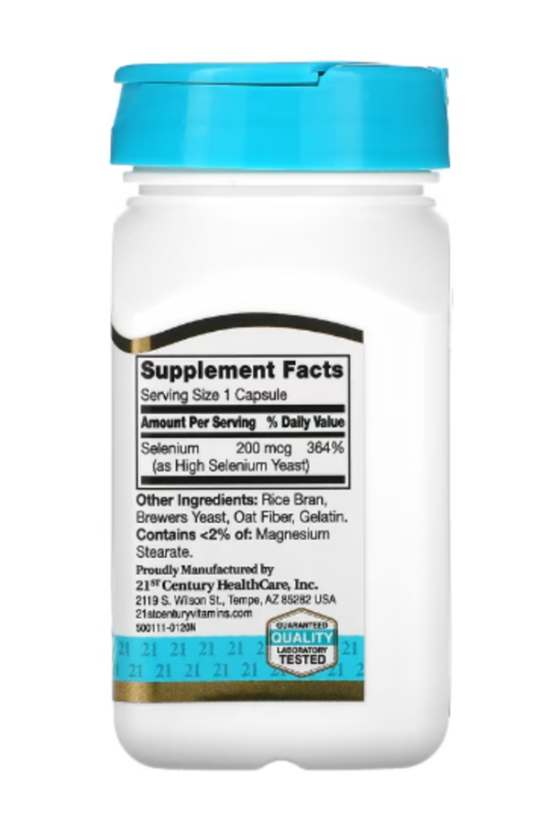 21st Century, Selenium, 200 mcg, 60 Capsules