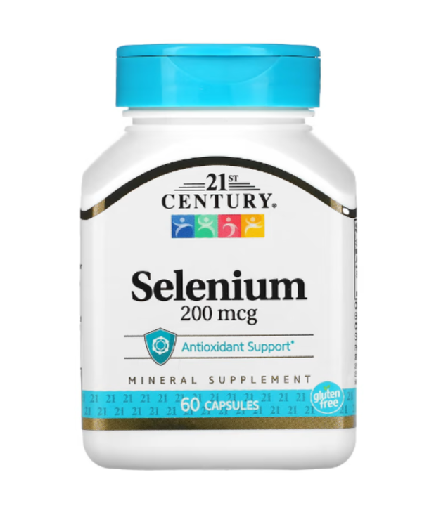 21st Century, Selenium, 200 mcg, 60 Capsules