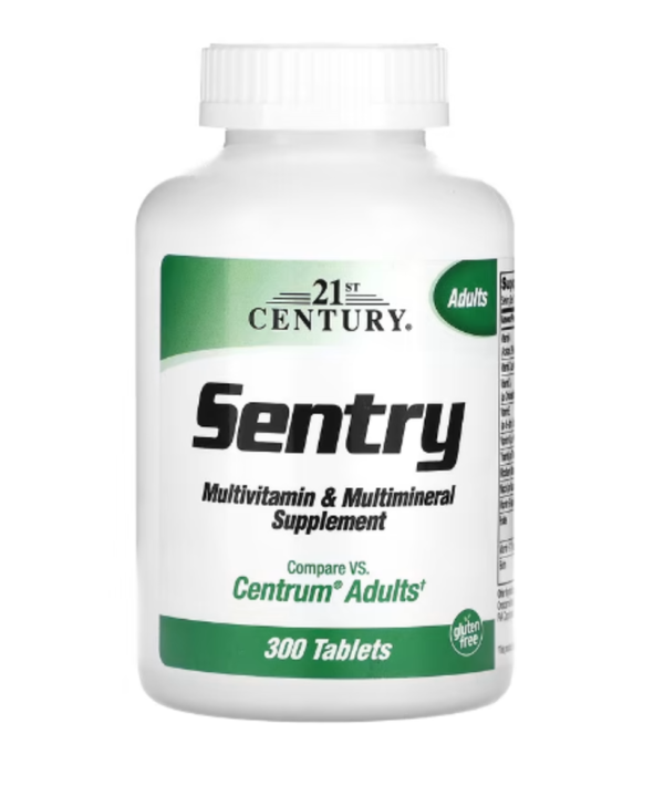 21st Century, Sentry, Adults Multivitamin & Multimineral Supplement, 300 Tablets