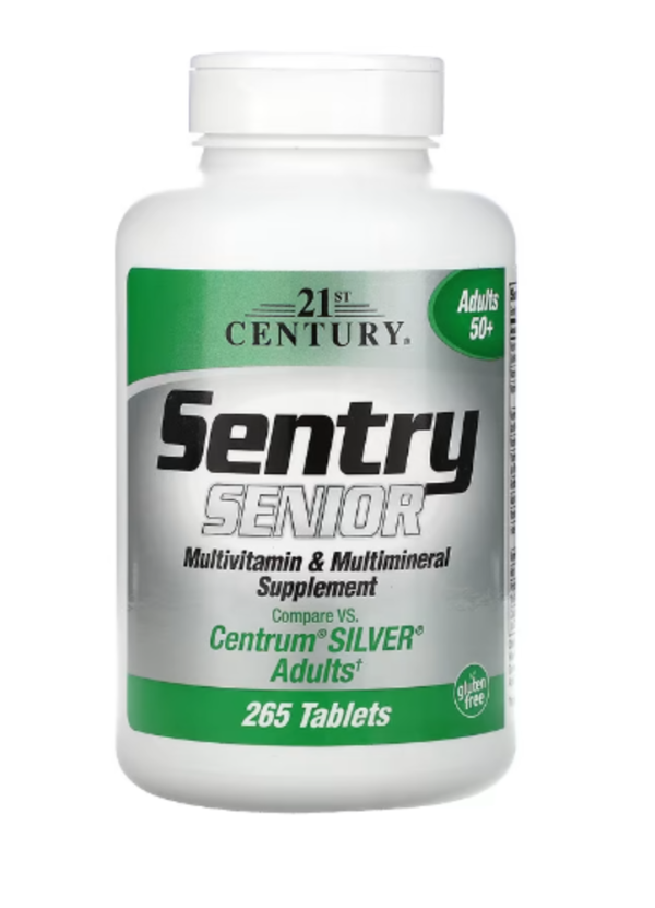 21st Century, Sentry Senior, Multivitamin & Multimineral Supplement, Adults 50+, 265 Tablets