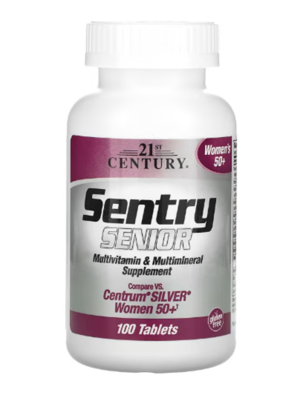 21st Century, Sentry Senior, Multivitamin & Multimineral Supplement, Women 50+, 100 Tablets