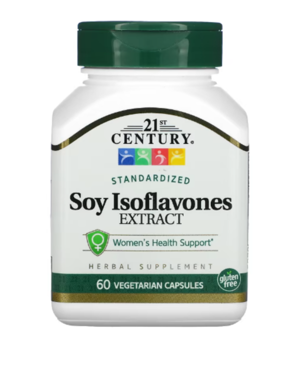21st Century, Standardized Soy Isoflavones Extract, 60 Vegetarian Capsules