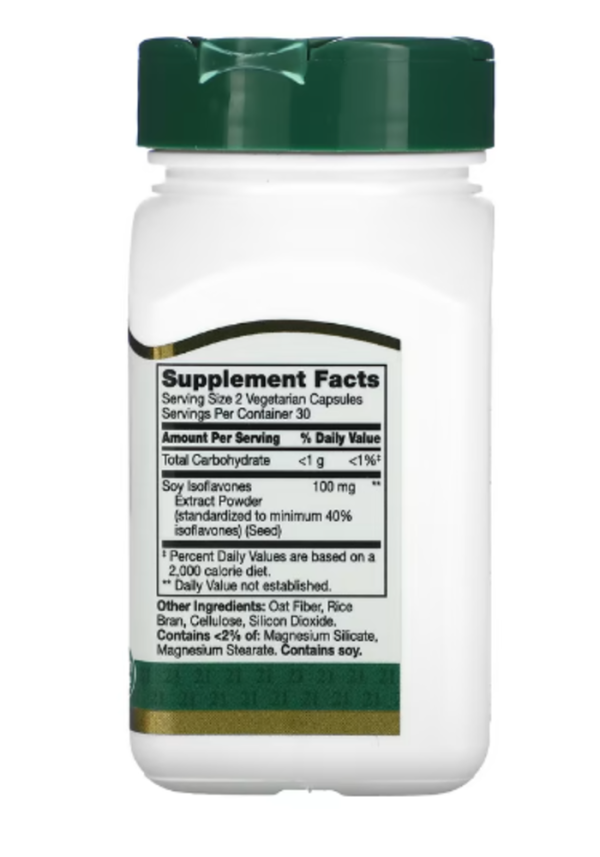 21st Century, Standardized Soy Isoflavones Extract, 60 Vegetarian Capsules