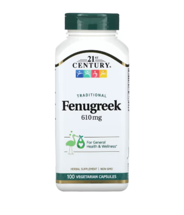 21st Century, Traditional Fenugreek, 610 mg, 100 Vegetarian Capsules