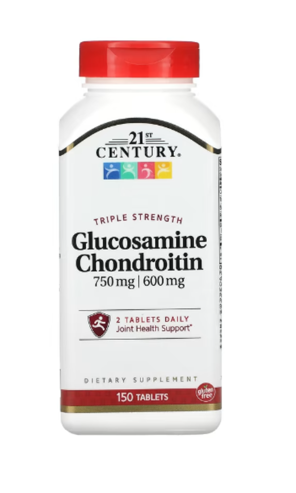 21st Century, Triple Strength Glucosamine Chondroitin, 150 Tablets