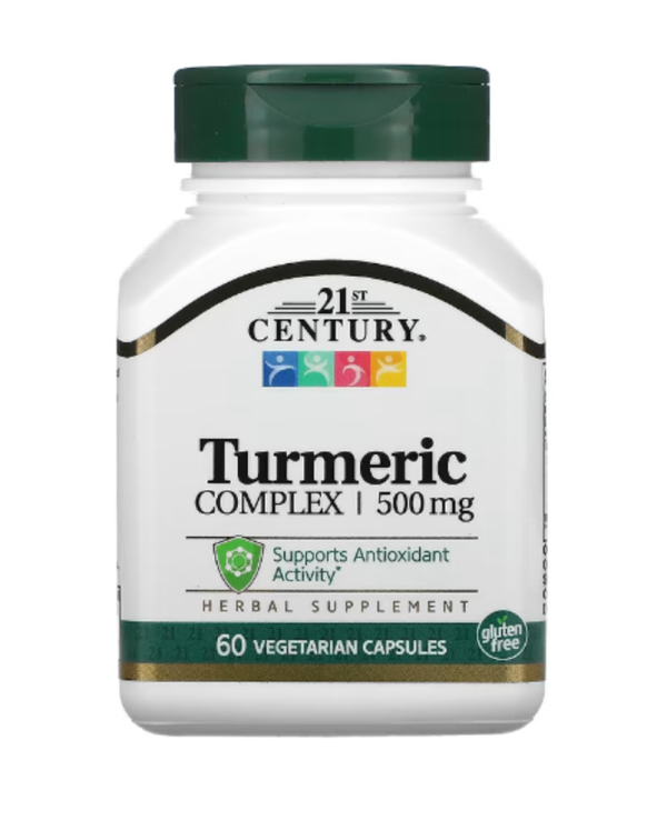 21st Century, Turmeric Complex, 500 mg, 60 Vegetarian Capsules