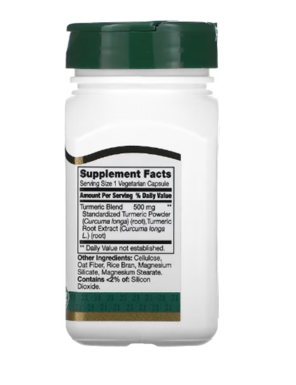 21st Century, Turmeric Complex, 500 mg, 60 Vegetarian Capsules