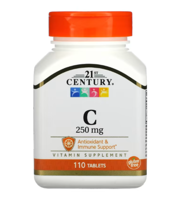 21st Century, Vitamin C, 250 mg, 110 Tablets