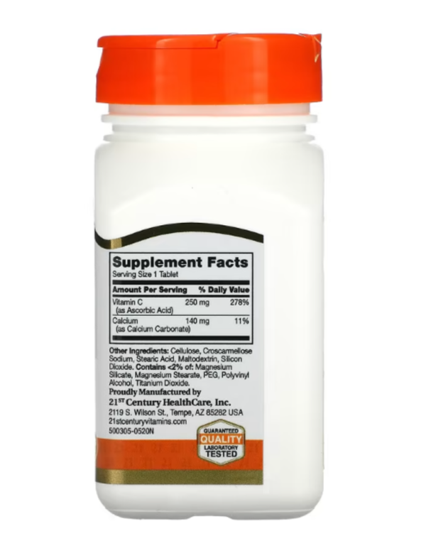21st Century, Vitamin C, 250 mg, 110 Tablets