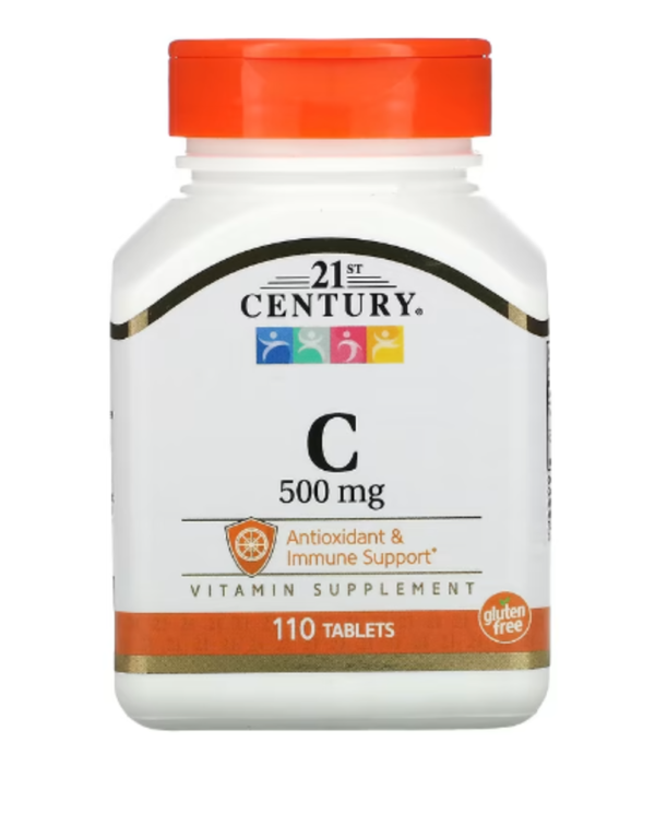 21st Century, Vitamin C, 500 mg, 110 Tablets