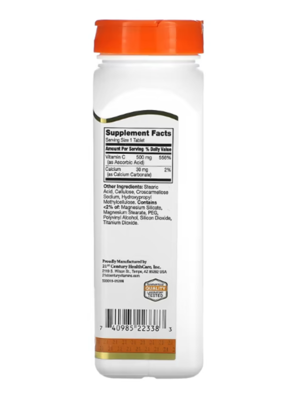 21st Century, Vitamin C, 500 mg, 250 Tablets