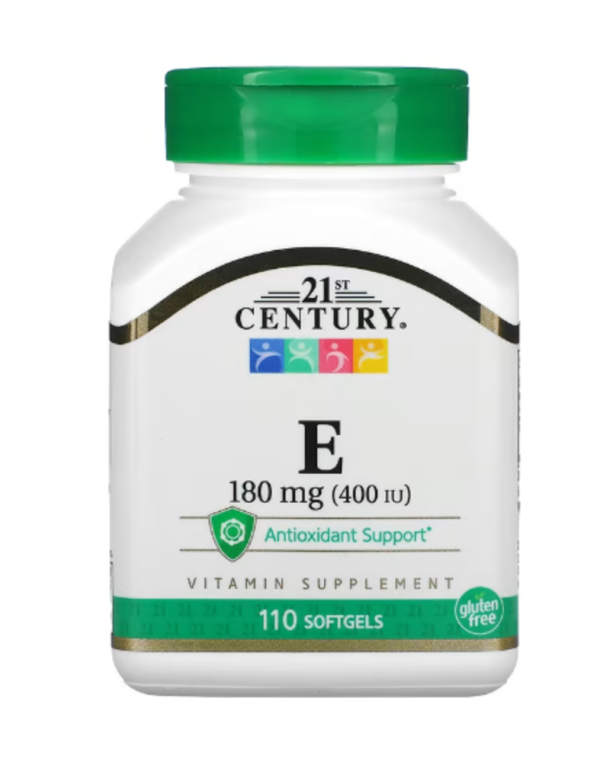 21st Century, Vitamin E, 180 mg (400 IU), 110 Softgels