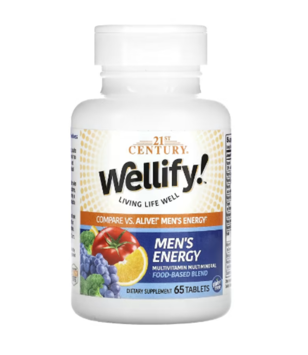 21st Century, Wellify! Men's Energy, Multivitamin Multimineral, 65 Tablets