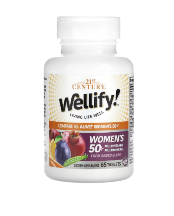 21st Century, Wellify! Women's 50+ Multivitamin Multimineral, 65 Tablets