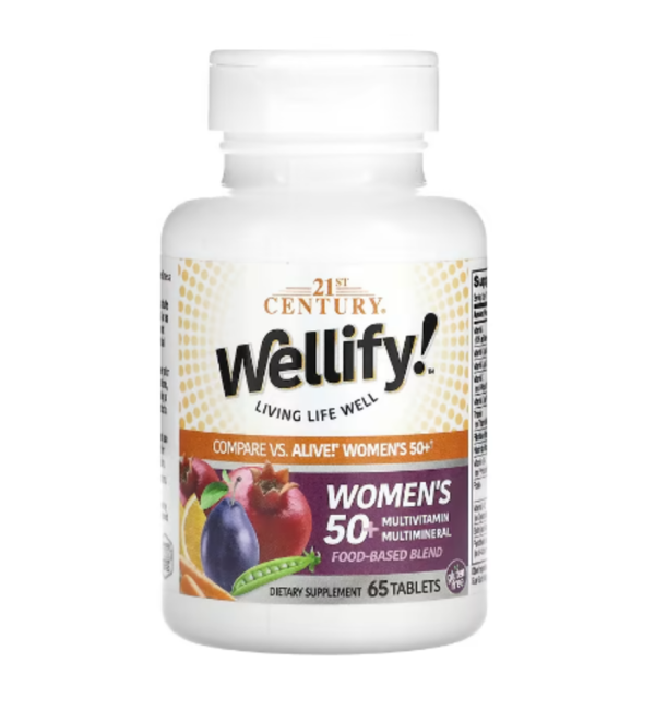 21st Century, Wellify! Women's 50+ Multivitamin Multimineral, 65 Tablets