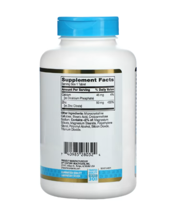 21st Century, Zinc Citrate, 50 mg, 360 Tablets