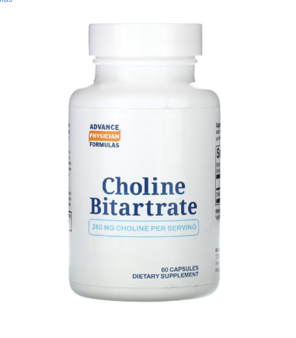 Advance Physician Formulas, Choline Bitartrate, 260 mg, 60 Capsules